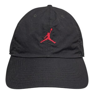 Jordan Heritage Hat Cap Strap Back Mens One Size Black Jumpman Basketball Logo